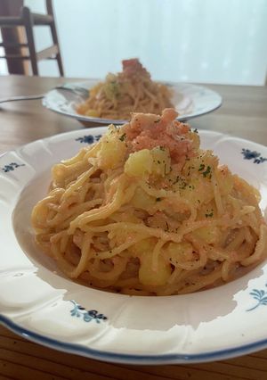 ワンパン たらも パスタ-レシピのメイン写真