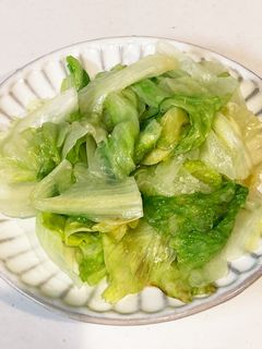 大量消費に♪レタスだけ炒め-レシピのメイン写真