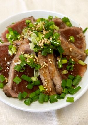 中華風カツオのたたきサラダ-レシピのメイン写真