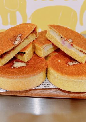 カレー&ベーコンポテト平焼きカレーパン-レシピのメイン写真