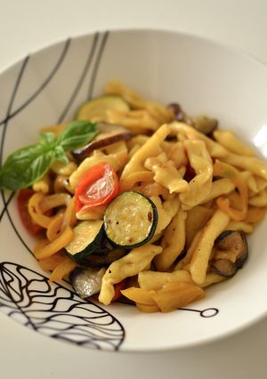 マンマ直伝！【手打ちパスタ】夏野菜ソース-レシピのメイン写真