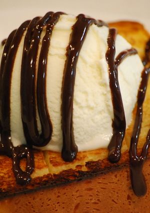 はちみつトースト♥チョコ＆アイス添え～-レシピのメイン写真