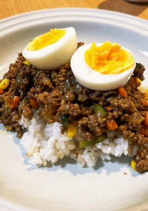 市販のルーで簡単夏野菜のドライカレー-レシピのメイン写真