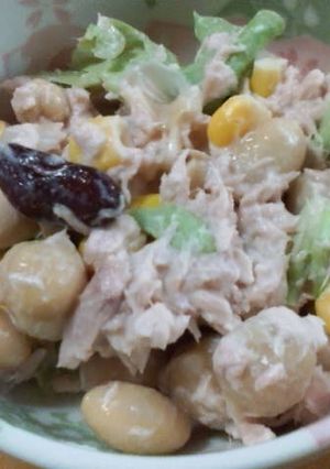 お豆たっぷりツナコーンサラダ-レシピのメイン写真