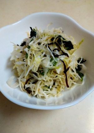 キャベツとほうれん草の塩昆布和え-レシピのメイン写真