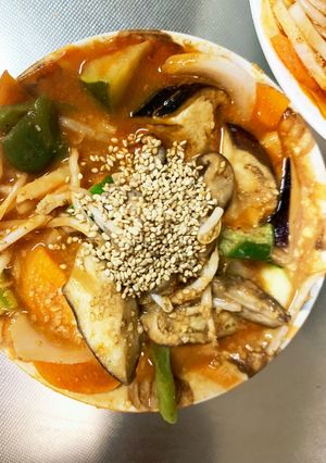 レンジ簡単きな粉ポークチャップ味甘酢酢豚-レシピのメイン写真
