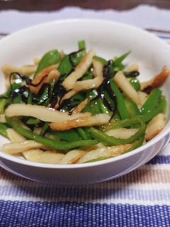 ピーマンとちくわの塩昆布ナムル-レシピのメイン写真