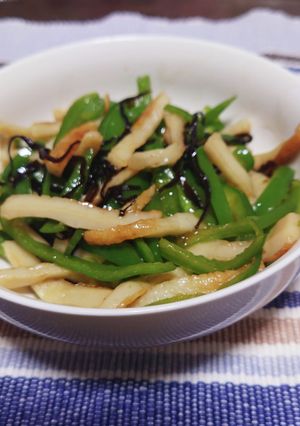 ピーマンとちくわの塩昆布ナムル-レシピのメイン写真