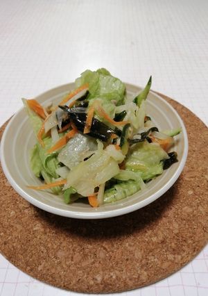 新生姜＋ツナで作るレタスが主役のサラダ-レシピのメイン写真