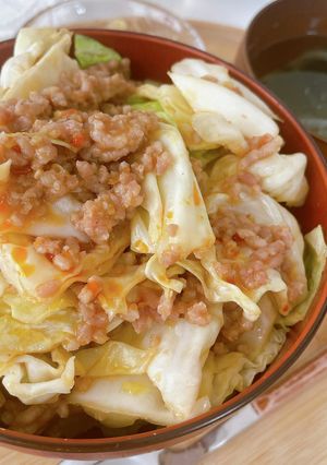 レンチン麻婆キャベツ丼-レシピのメイン写真