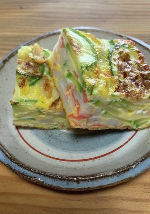 ズッキーニの和風オムレツ-レシピのメイン写真