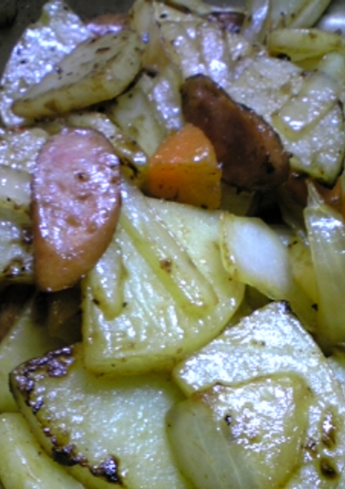 残り野菜でオイマヨ炒めカレー風味-レシピのメイン写真