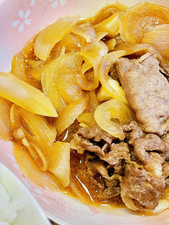簡単スピード!玉ねぎと牛薄切り肉の甘辛煮-レシピのメイン写真