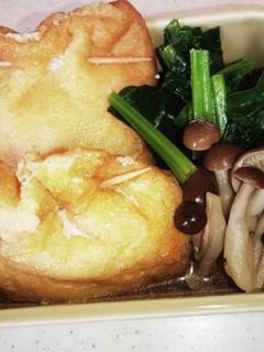 ほうれん草としめじの油揚げ卵巾着-レシピのメイン写真