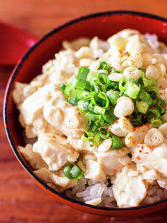 【簡単】1分で絶品豆腐丼!朝食やランチに-レシピのメイン写真