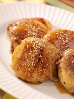 皮ごと食べる⭐︎長芋の肉巻きステーキ-レシピのメイン写真