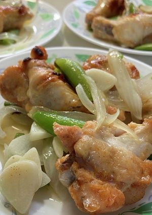 鶏肉手羽元のガーリック焼き-レシピのメイン写真