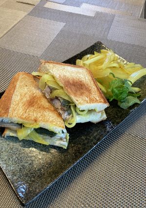 ホットサンドメーカ無し、アジカレーサンド-レシピのメイン写真