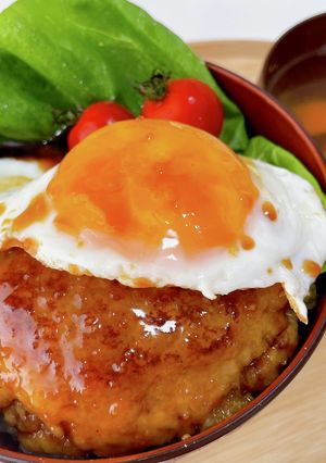 にんにく醤油ロコモコ丼-レシピのメイン写真