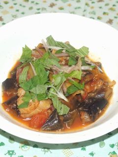 鶏と夏野菜のトマトソース煮-レシピのメイン写真