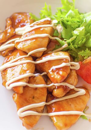 【簡単】鶏むねが超柔らか！照り焼きマヨ-レシピのメイン写真