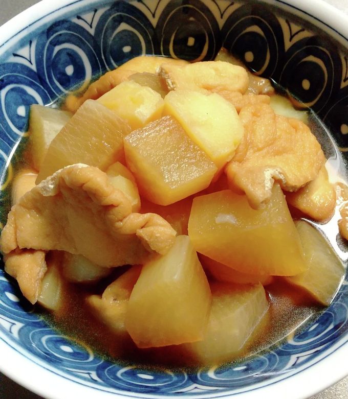 大根と油あげとじゃがいもの煮物-レシピのメイン写真