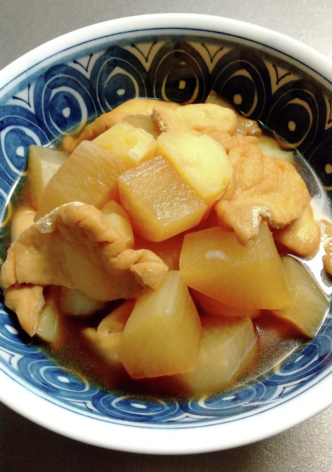 大根と油あげとじゃがいもの煮物-レシピのメイン写真