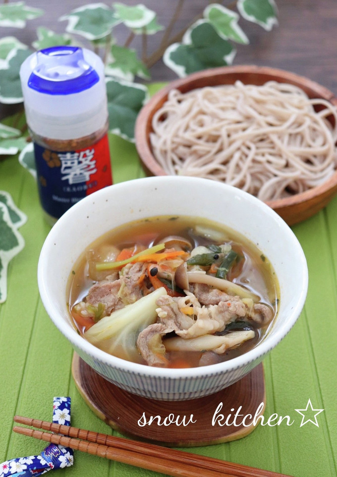 コク旨スパイシー♪和素材が香るつけ蕎麦-レシピのメイン写真