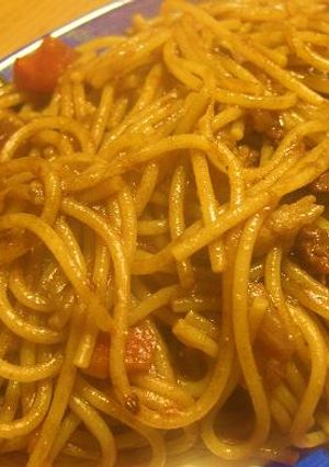 一人ランチに！とろ～りカレースパゲティー-レシピのメイン写真