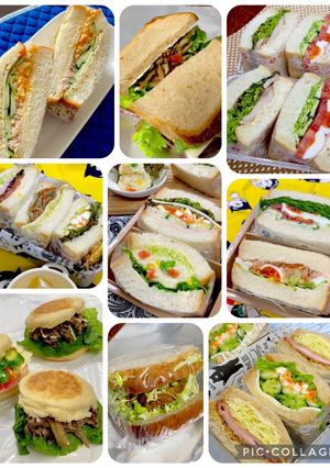 パンも具材もあるものサンド〜お弁当にも-レシピのメイン写真