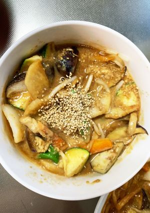 肉無チクワきな粉洋風ちゃんぽん味野菜炒め-レシピのメイン写真