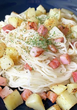 ジャーマンポテトで素麺チャンプルー-レシピのメイン写真