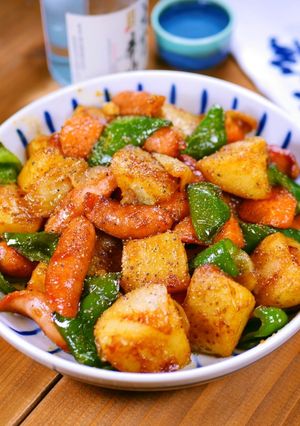 ねっとり♪ジャーマンポテト☆和風カレー味-レシピのメイン写真