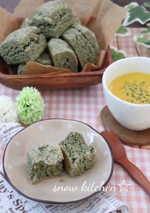 お豆腐で!米粉入りよもぎスコーン-レシピのメイン写真