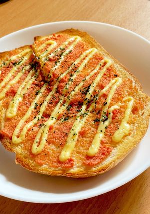 食パンアレンジ☆シンプル明太子トースト-レシピのメイン写真