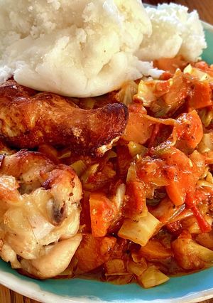 ガーナの野菜と鶏肉のシチュー-レシピのメイン写真