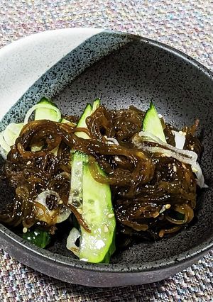 きゅうりたっぷり！モズクの酢の物-レシピのメイン写真