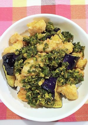 ナスと鶏胸肉のネギソースかけ-レシピのメイン写真