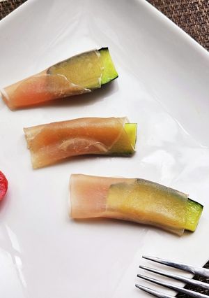 朝食！肴！ズッキーニと生ハムのオードブル-レシピのメイン写真