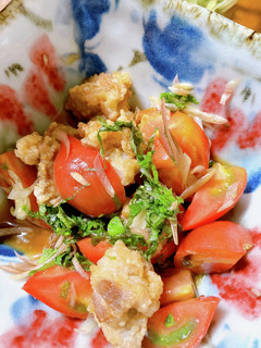 からあげのトマト薬味和え-レシピのメイン写真