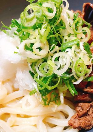 冷やし牛肉うどんnoおろし大根のせ-レシピのメイン写真