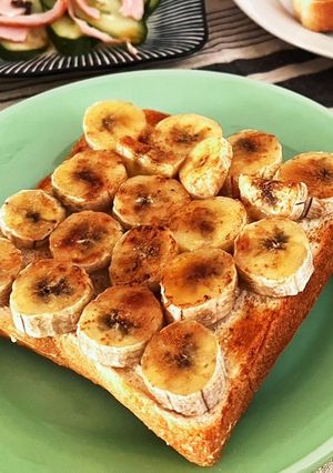 シンプルなバナナトースト-レシピのメイン写真