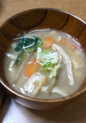 しみじみ、野菜がおいしい。味噌汁-レシピのメイン写真