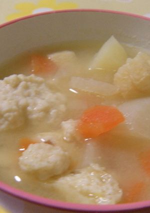 ふわふわ～鶏団子汁-レシピのメイン写真