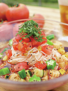 夏野菜たっぷりトマトそうめん-レシピのメイン写真
