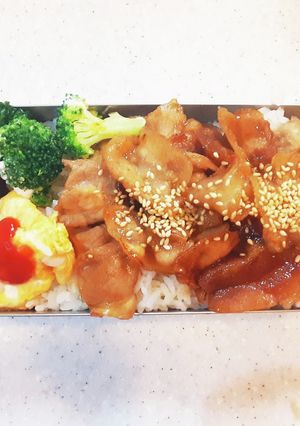 高校生弁当覚え書き209しょうが焼き-レシピのメイン写真