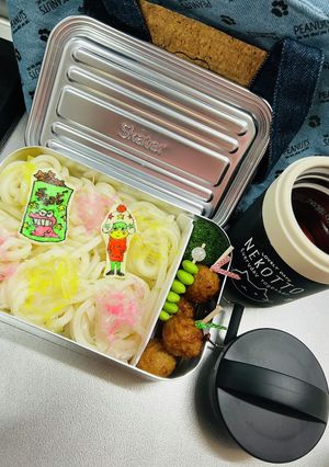 毎日高校男子弁当 ♡冷やしうどん-レシピのメイン写真