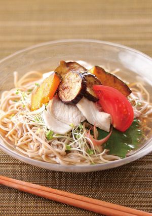 さっぱりおいしい『夏野菜の冷やしそば』-レシピのメイン写真