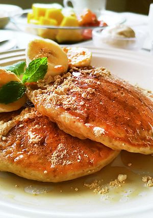 玄米粉パンケーキ-レシピのメイン写真