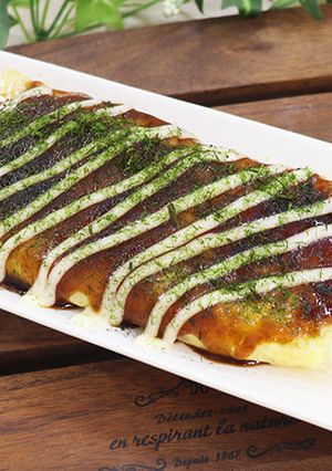 SNSで話題♡ライスペーパーでお好み焼き-レシピのメイン写真